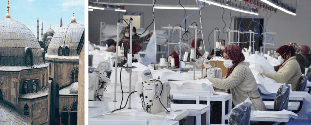 The beauty of Turkey and one of our partner factories.