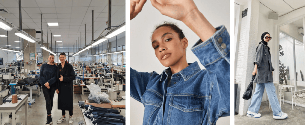 Deepwear Turkey team and some denim garments that can be produced.