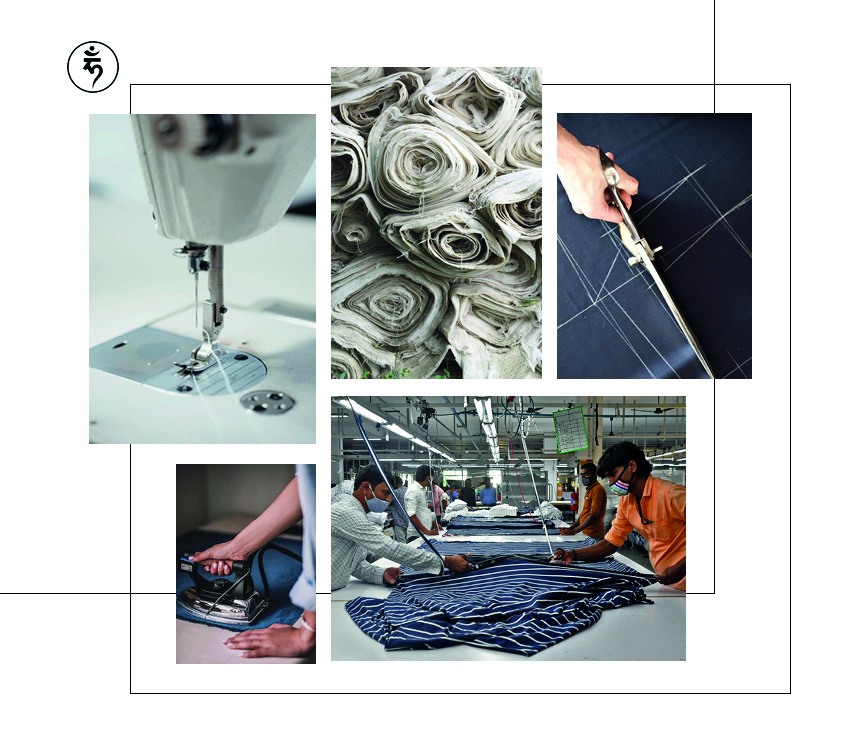 How does India’s textile industry play a major role in garment production?