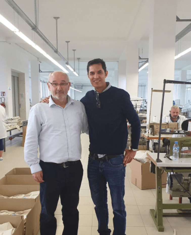 Deepwear CEO interacting with factories